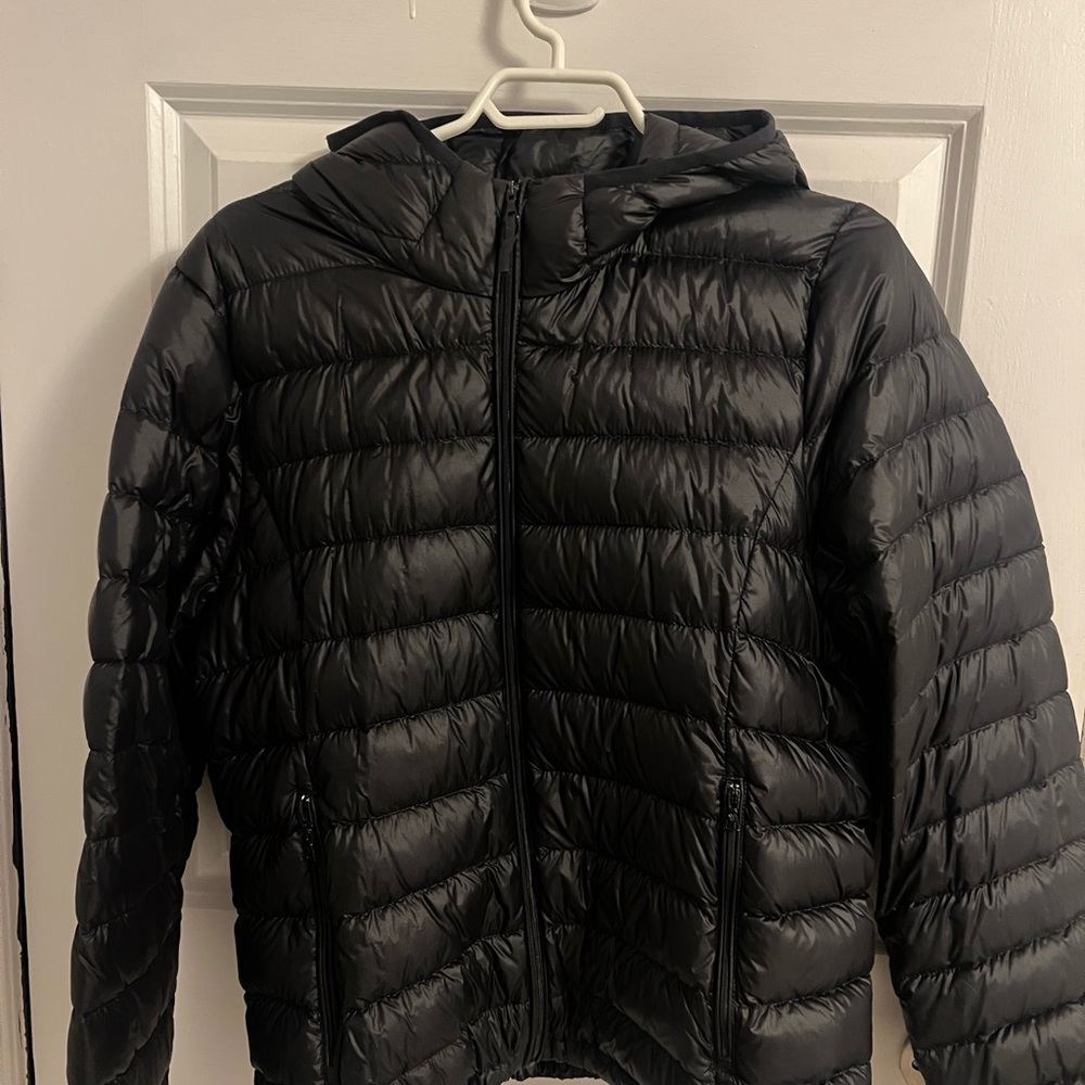 TNA Black Hooded Puffer Jacket